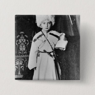 Portrait of Grand Duke Nicholas Mikhailovich 15 Cm Square Badge