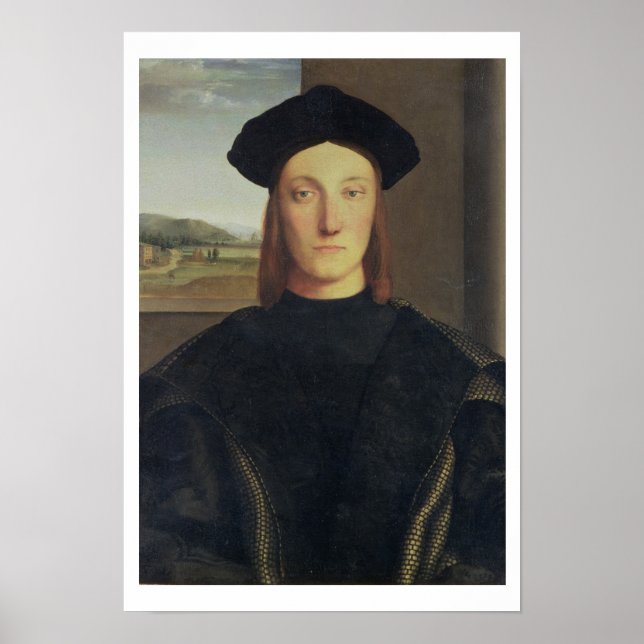 Portrait of Guidobaldo da Montefeltro, Duke of Urb Poster (Front)