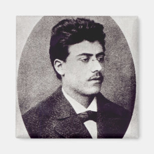 Portrait of Gustav Mahler, 1878 Magnet
