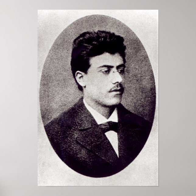 Portrait of Gustav Mahler, 1878 Poster (Front)