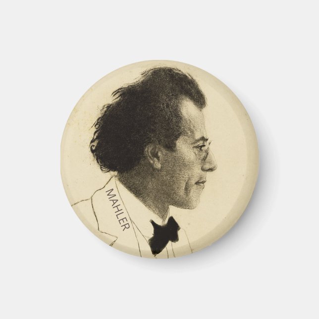 Portrait of Gustav Mahler (1902) Magnet (Front)