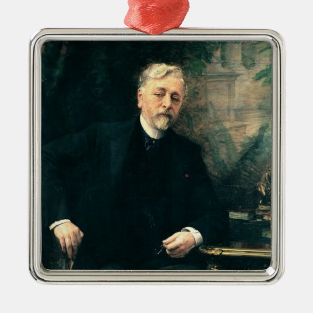 Portrait of Gustave Eiffel  1905 Metal Tree Decoration (Front)