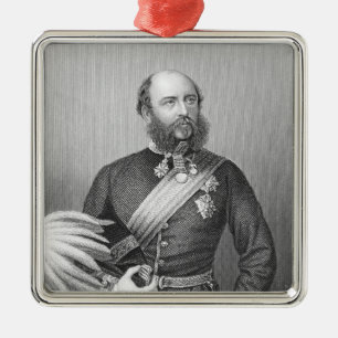 Portrait of H.R.H. The Duke of Cambridge Metal Tree Decoration
