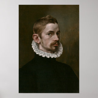Portrait of handsome young male poster