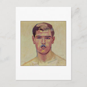 Portrait of Hans Adam by Amiet Postcard