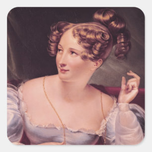 Portrait of Harriet Smithson Square Sticker
