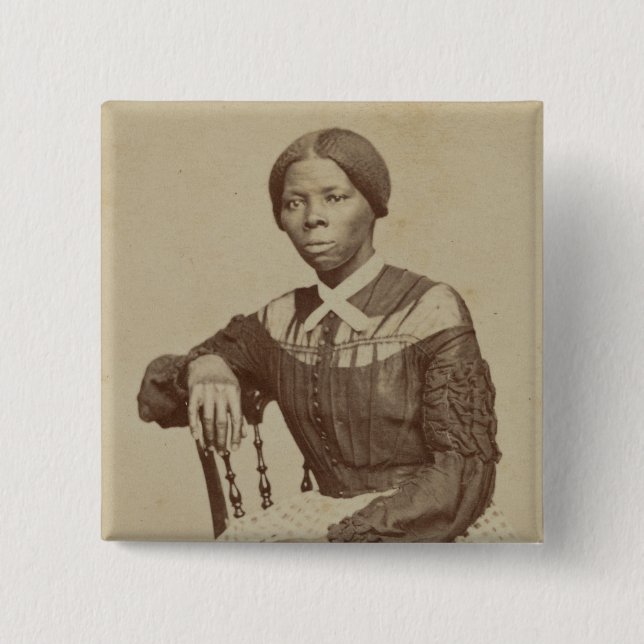 Portrait of Harriet Tubman | 1868-69 15 Cm Square Badge (Front)