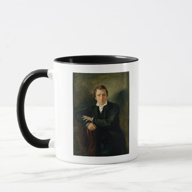 Portrait of Heinrich Heine  1831 Mug (Left)