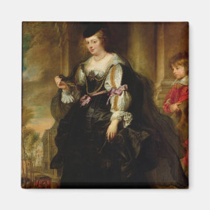Portrait of Helene Fourment with a Coach, c.1639 Magnet