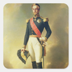 Portrait of Henri-Eugene-Philippe-Louis Square Sticker