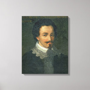 Portrait of Henri I de Bourbon Conde (oil on panel Canvas Print