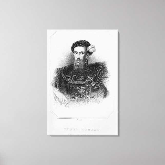 Portrait of Henry Howard  Earl of Surrey Canvas Print (Front)