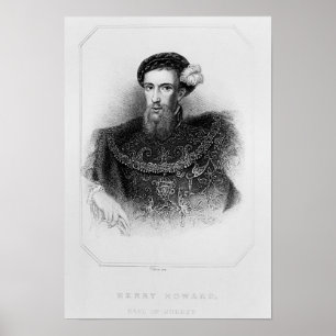 Portrait of Henry Howard Earl of Surrey Poster