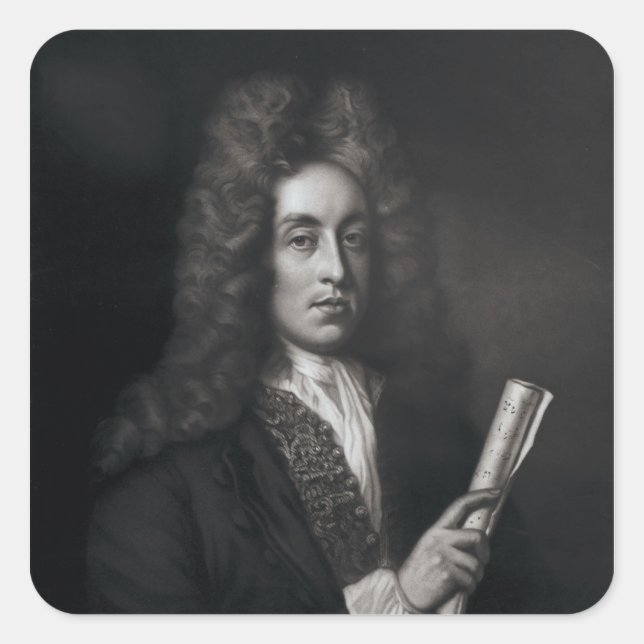 Portrait of Henry Purcell Square Sticker (Front)