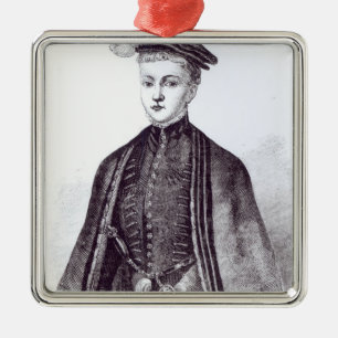 Portrait of Henry Stewart, Lord Darnley Metal Tree Decoration