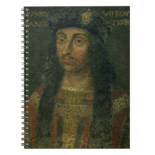 Portrait of Henry VII (1457-1509) (oil on panel) Notebook