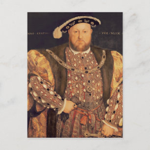 Portrait of Henry VIII  aged 49, 1540 Postcard