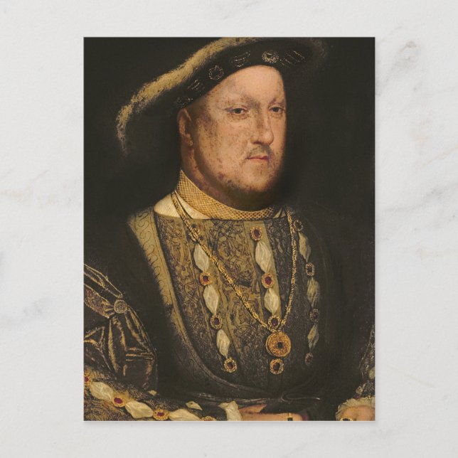 Portrait of Henry VIII  c.1536 Postcard (Front)