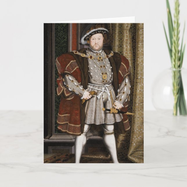 Portrait of Henry VIII (Hans Holbein the Younger) Card (Front)