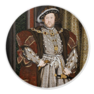 Portrait of Henry VIII (Hans Holbein the Younger) Ceramic Knob