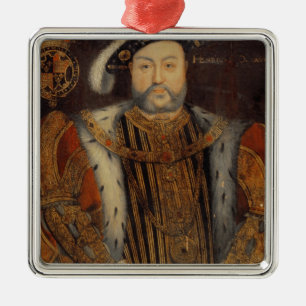 Portrait of Henry VIII Metal Tree Decoration