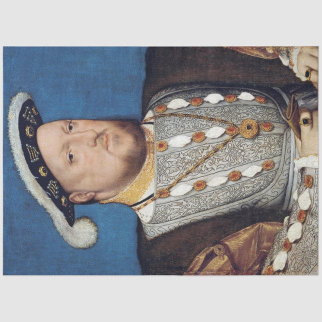 Portrait of Henry VIII of England, Holbein Tissue Paper (Front)