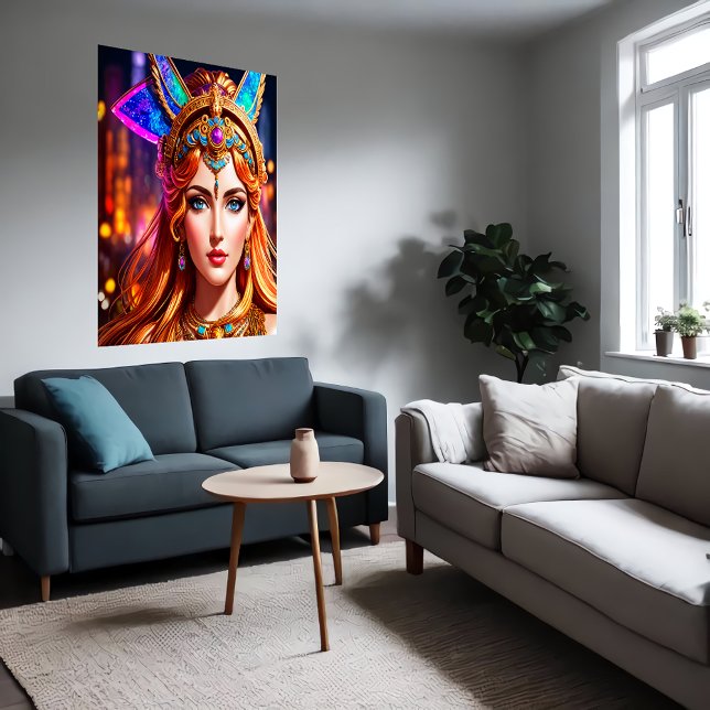 Portrait of Hera Greek Goddess | AI Art Poster (Creator Uploaded)