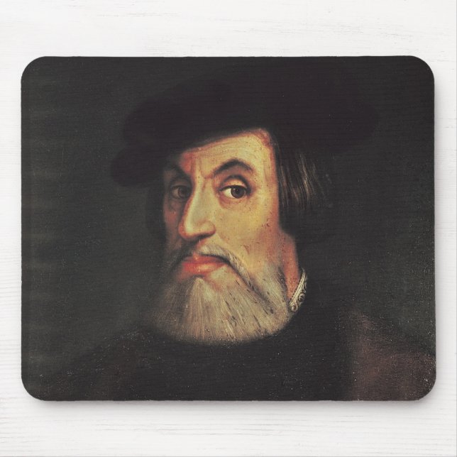 Portrait of Hernando Cortes Mouse Mat (Front)