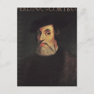 Portrait of Hernando Cortes Postcard