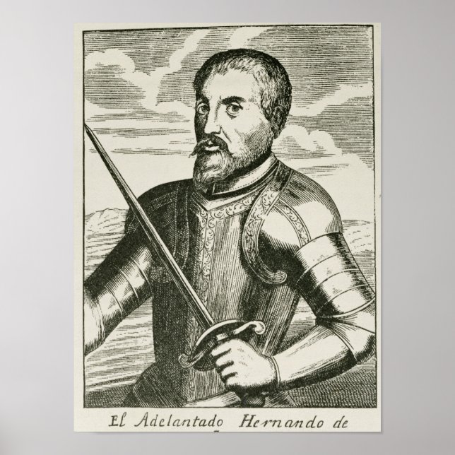 Portrait of Hernando de Soto Poster (Front)