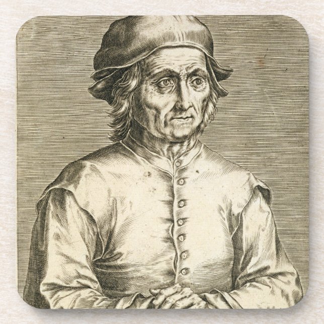 Portrait of Hieronymus Bosch (c.1450-1516) plate 3 Coaster (Front)