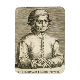 Portrait of Hieronymus Bosch (c.1450-1516) plate 3 Magnet