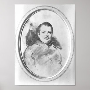 Portrait of Honore de Balzac  c.1820 Poster