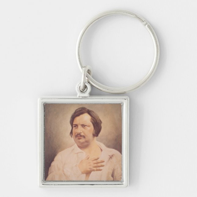 Portrait of Honore de Balzac Key Ring (Front)