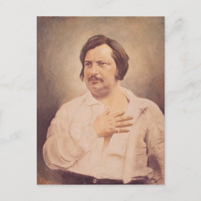 Portrait of Honore de Balzac Postcard (Front)