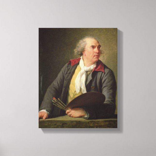 Portrait of Hubert Robert  1788 Canvas Print (Front)
