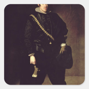 Portrait of Infante Don Carlos  c.1626-27 Square Sticker