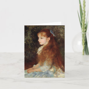 Portrait of Irene - Renoir Impressionist Painting Card