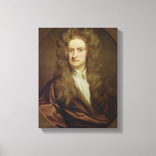 Portrait of Isaac Newton  1702 Canvas Print