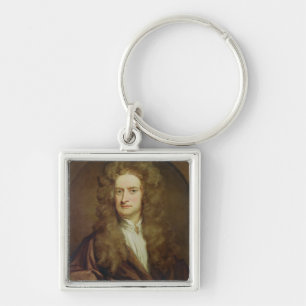 Portrait of Isaac Newton  1702 Key Ring