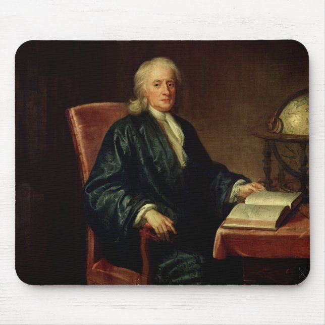 Portrait of Isaac Newton , c.1726 Mouse Mat (Front)