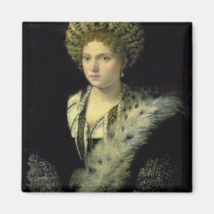 Portrait of Isabella d'Este Magnet