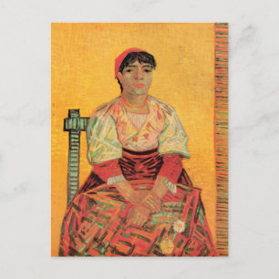 Portrait of Italian Woman by Vincent van Gogh Postcard