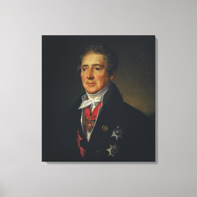 Portrait of Ivan Dmitriev, 1835 Canvas Print (Front)
