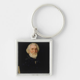 Portrait of Ivan S. Turgenev , 1879 Key Ring