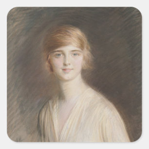 Portrait of Jacqueline Square Sticker