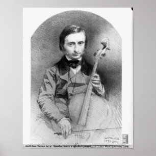 Portrait of Jacques Offenbach 1850 Poster