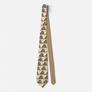 Portrait of jaguar tie