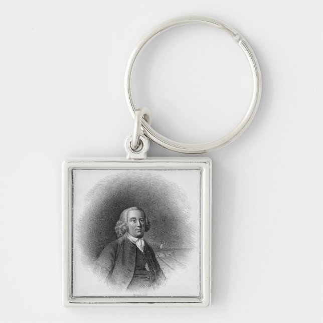 Portrait of James Brindley Key Ring (Front)