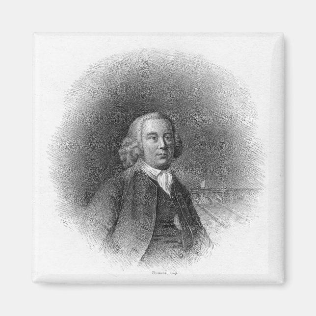 Portrait of James Brindley Magnet (Front)